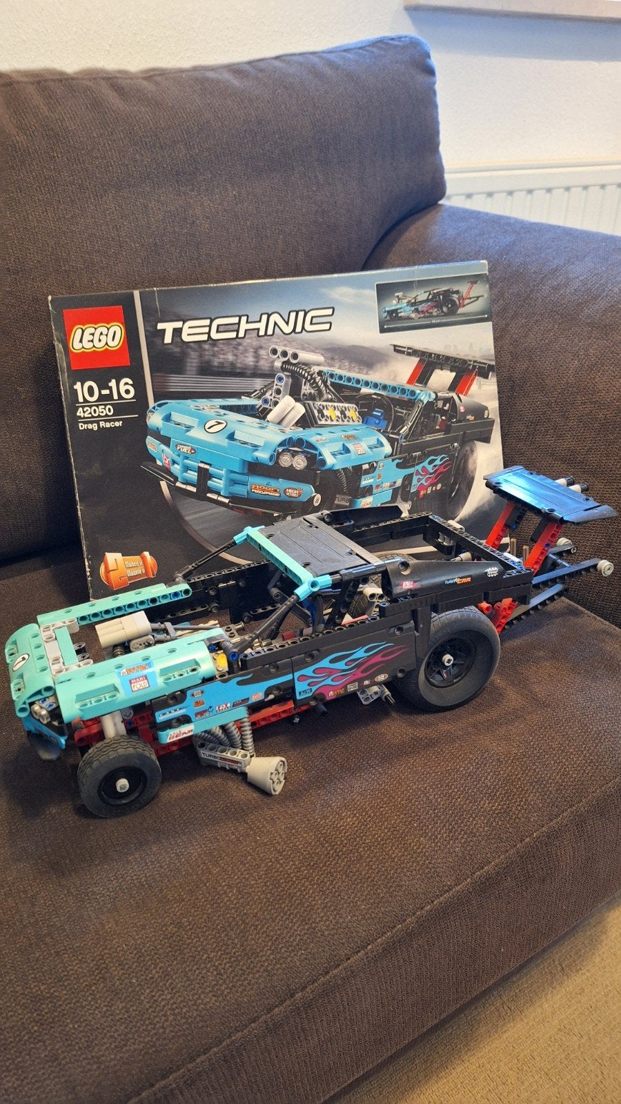 Lego Technic Drag Racer 42050 met originele doos, Ophalen, Zo goed als nieuw