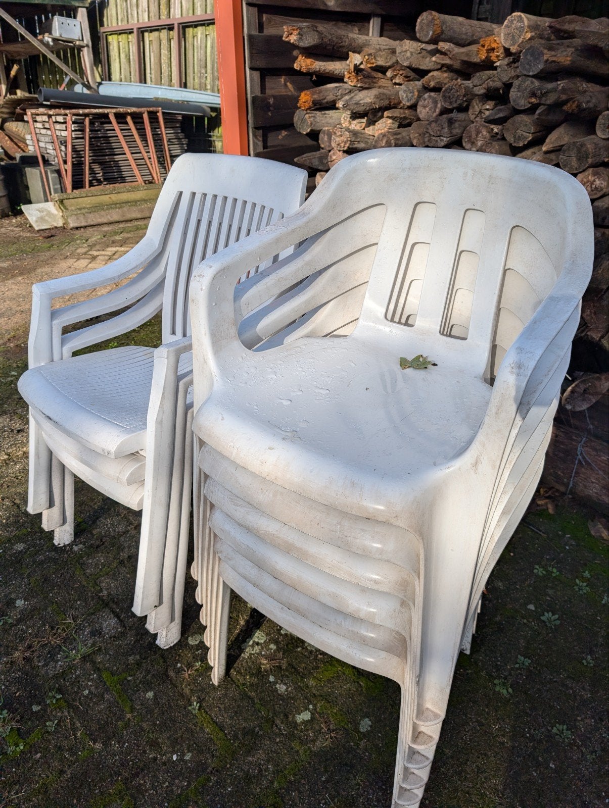 tuinstoelen, Ophalen of Verzenden, Gebruikt, Kunststof