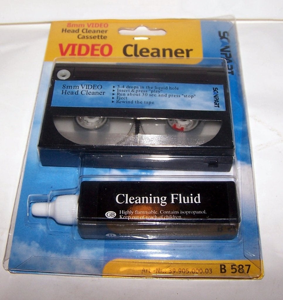 8mm Video Head Cleaner Cassette met Reinigingsvloeistof. Nw., Ophalen of Verzenden, 8mm, (Video)band
