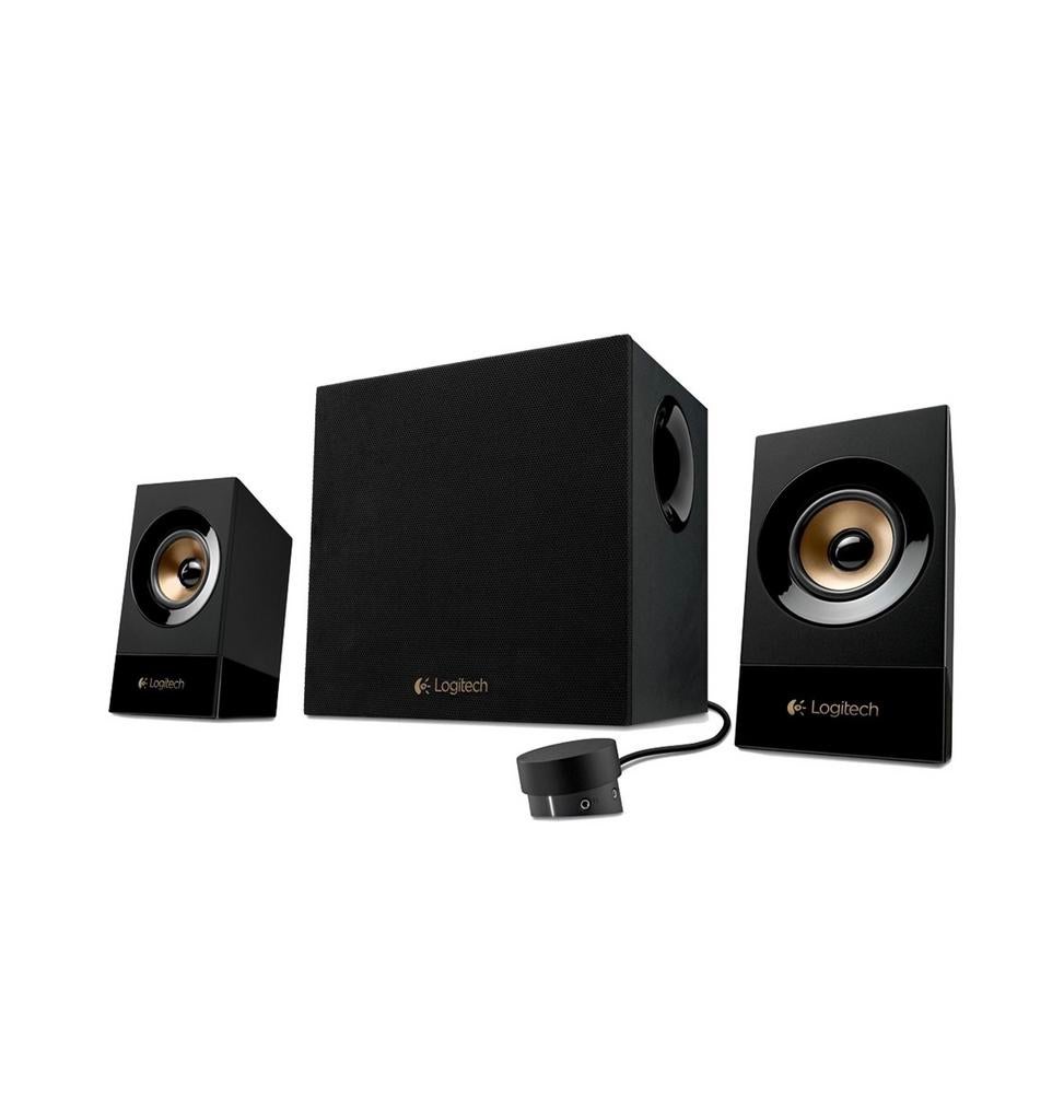 Logitech Z533 2.1-speakerset Zwart, Computers en Software, Pc speakers, Ophalen of Verzenden, Gebruikt, Audiokanaal 2.1