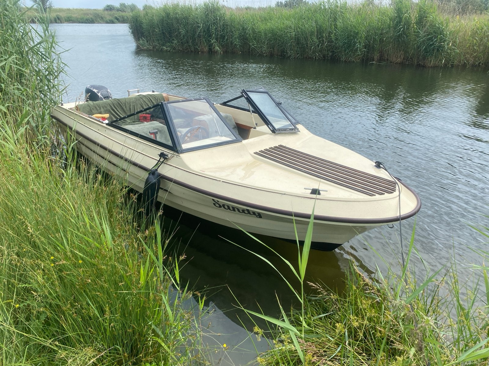 Speedboot met Yamaha 25pk buitenboordmotor, Watersport en Boten, Speedboten, Ophalen, Overige merken, Gebruikt, Tot 1.00 meter