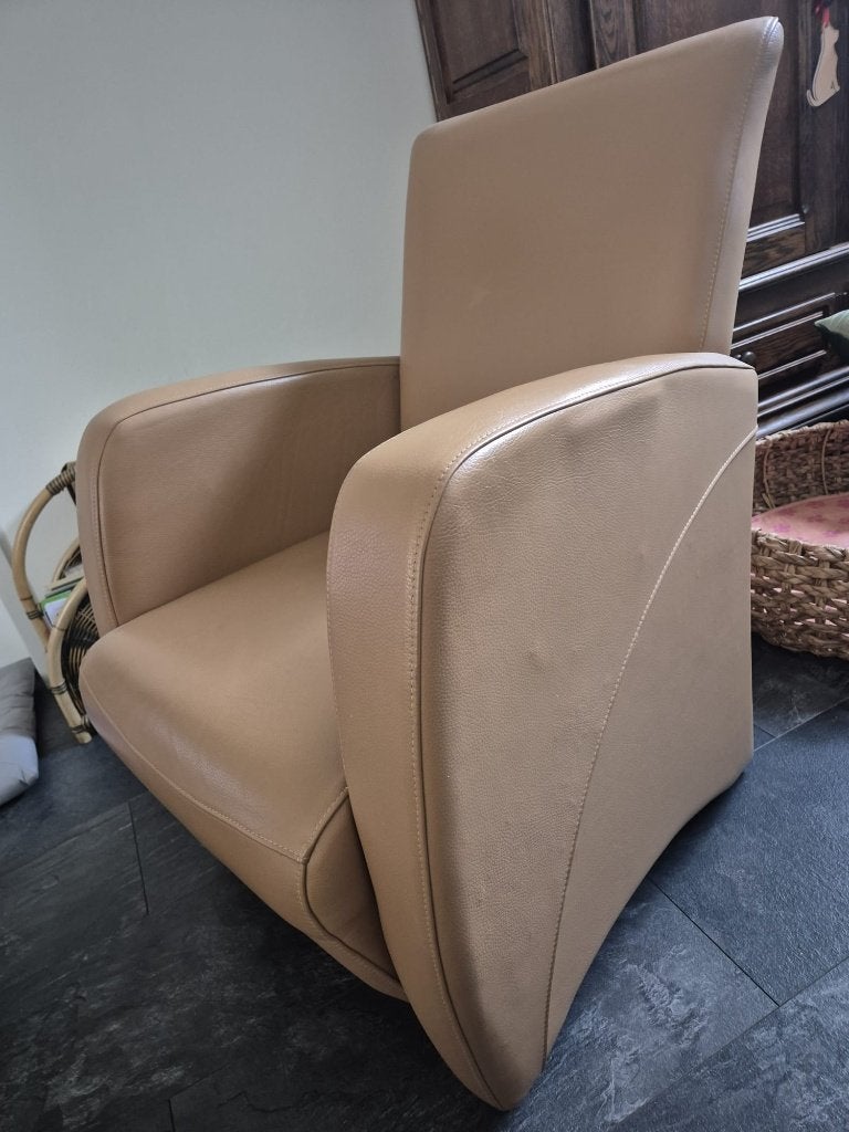 Fauteuil, Huis en Inrichting, Fauteuils, Ophalen, Gebruikt, Italiaans, 50 tot 75 cm