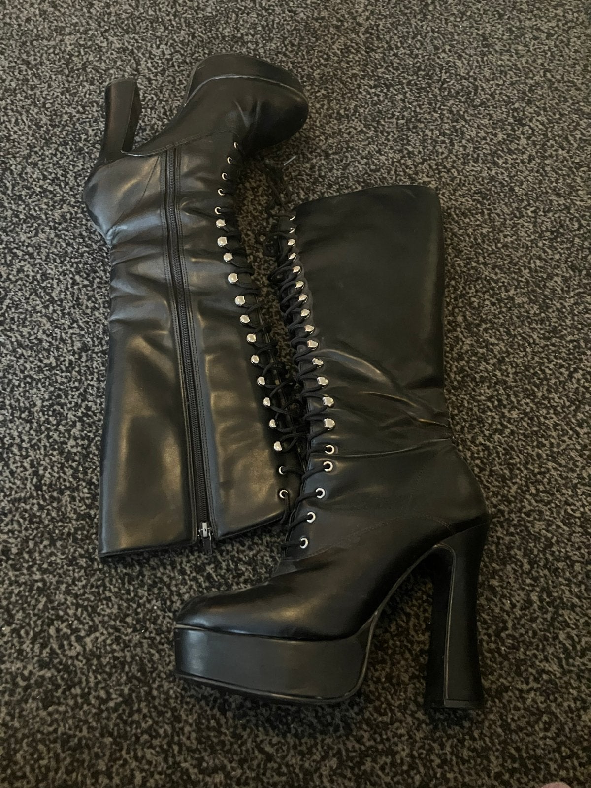 Pleaser laarzen maat 41, Ophalen, Gedragen, Zwart, Schoenen met hoge hakken