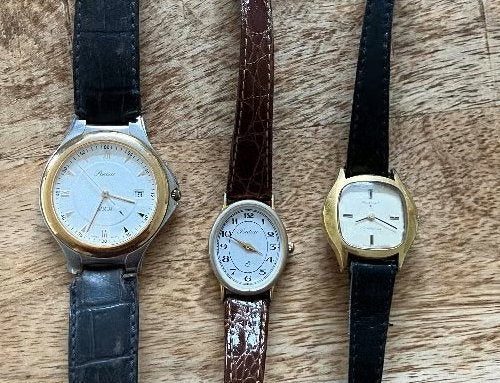 Partij Vintage Pontiac Quartz horloges!, Ophalen of Verzenden, Staal, Overige merken, 1960 of later