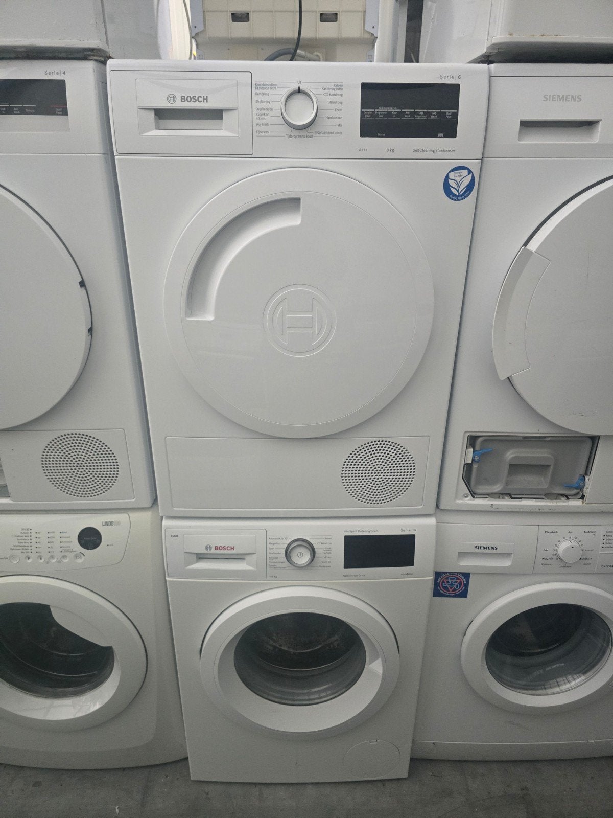 Prachtige Bosch Serie6 was/-droogset! 8KG! Zuinig! Garantie!, Bosch, 8 tot 10 kg, Ophalen of Verzenden, Zo goed als nieuw