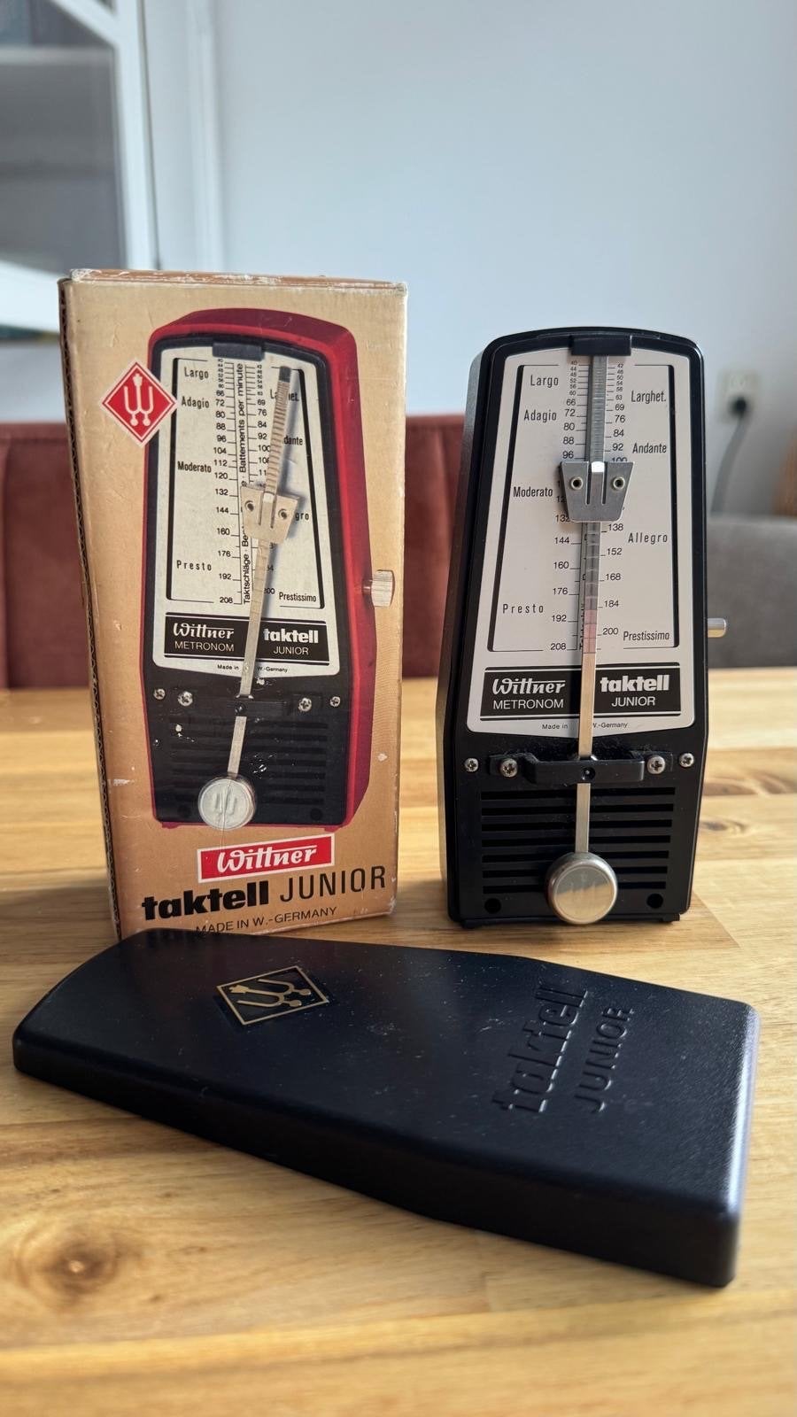 Wittner Taktell Junior 826 Metronoom Zwart, Ophalen of Verzenden, Zo goed als nieuw