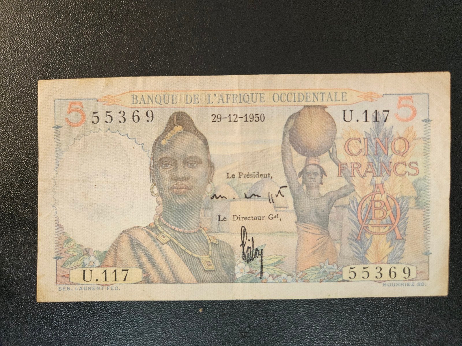 Frans West Afrika pick 36 1950, Postzegels en Munten, Bankbiljetten | Afrika, Ophalen of Verzenden, Overige landen, Los biljet