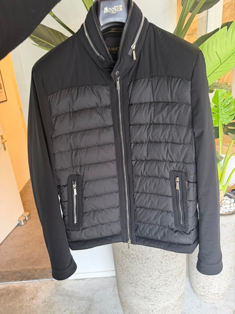 MooRER Jas GILES-KN Prachtig luxe jack ! Maat 54, Ophalen of Verzenden, Zo goed als nieuw, Maat 52/54 (L), Zwart