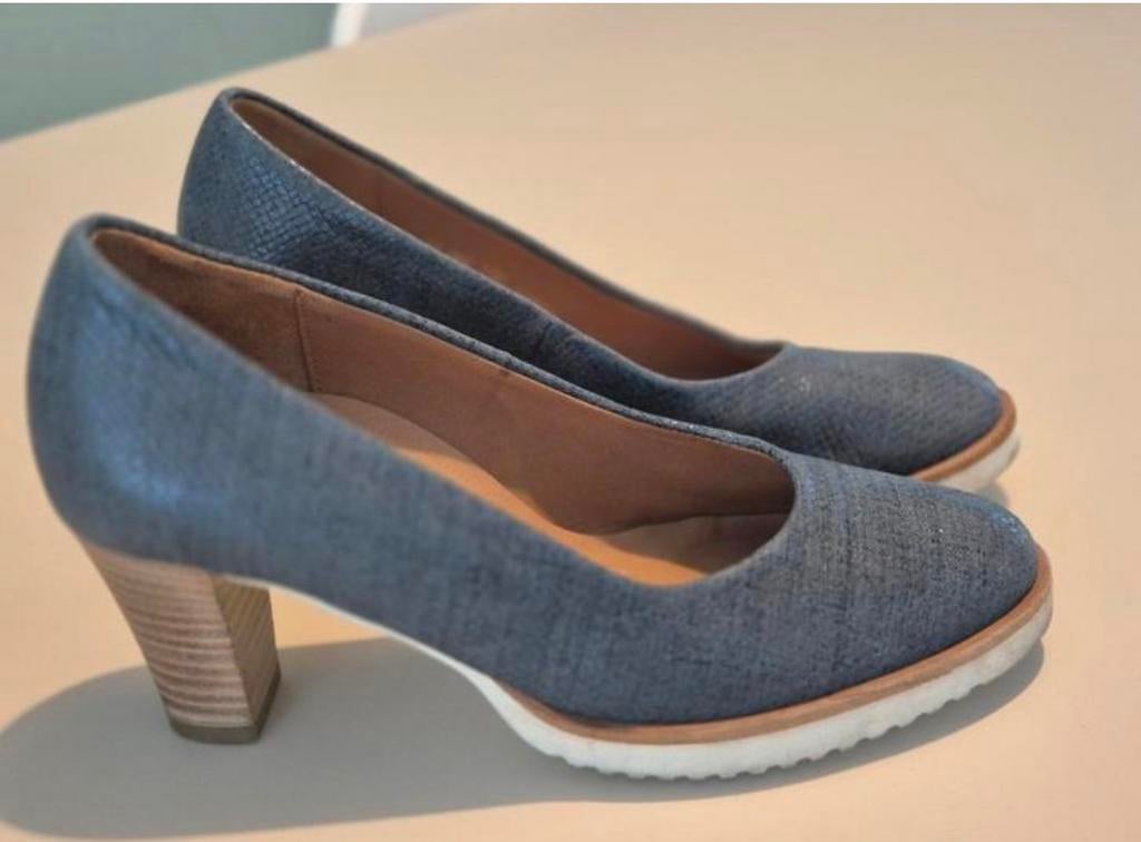 Z.g.a.n Gabor blauwe pumps maat 3 (36), Ophalen of Verzenden, Zo goed als nieuw, Blauw