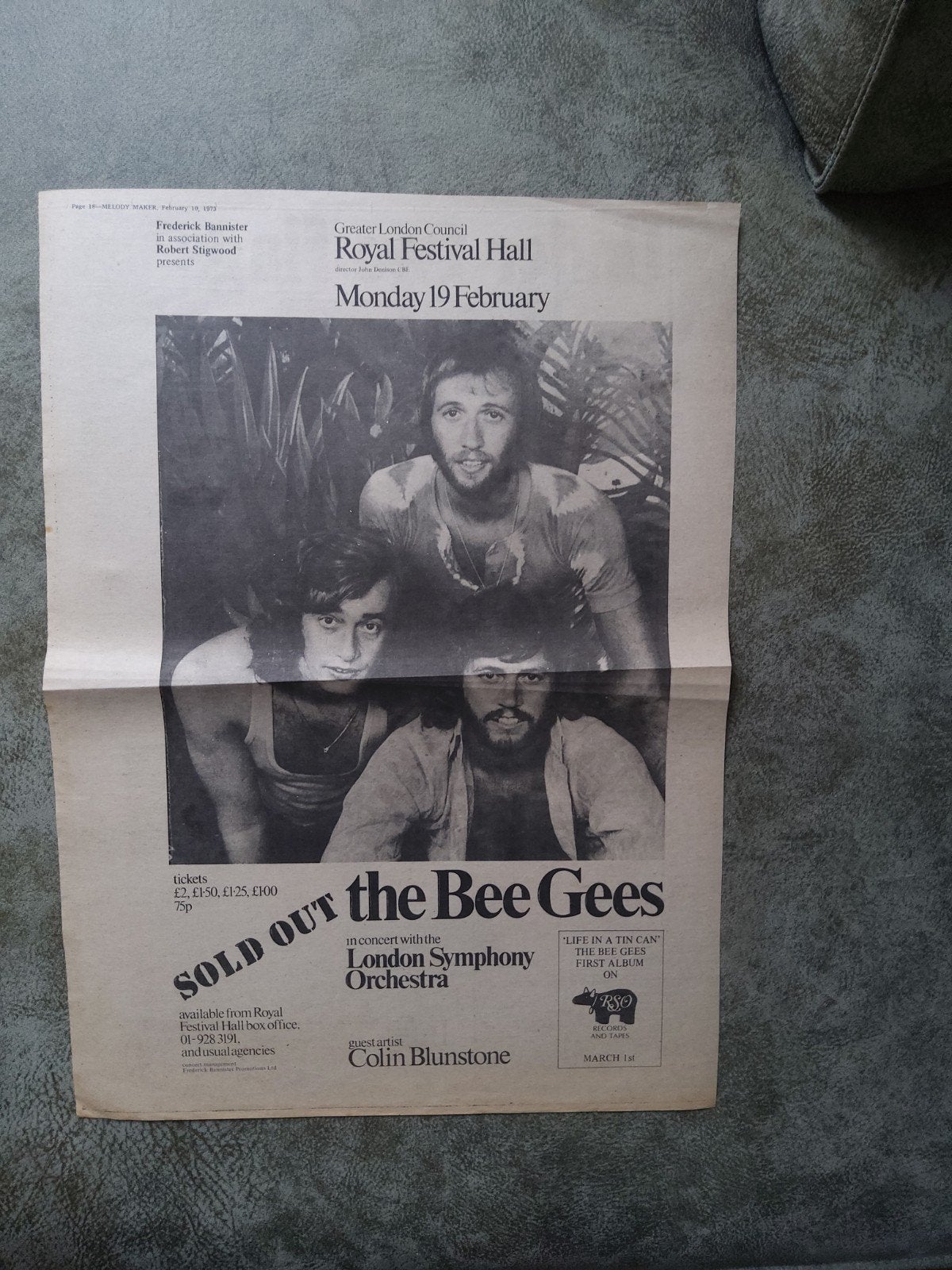 The Bee Gees:  Promo Royal Festival Hall, Ophalen of Verzenden, Film en Tv