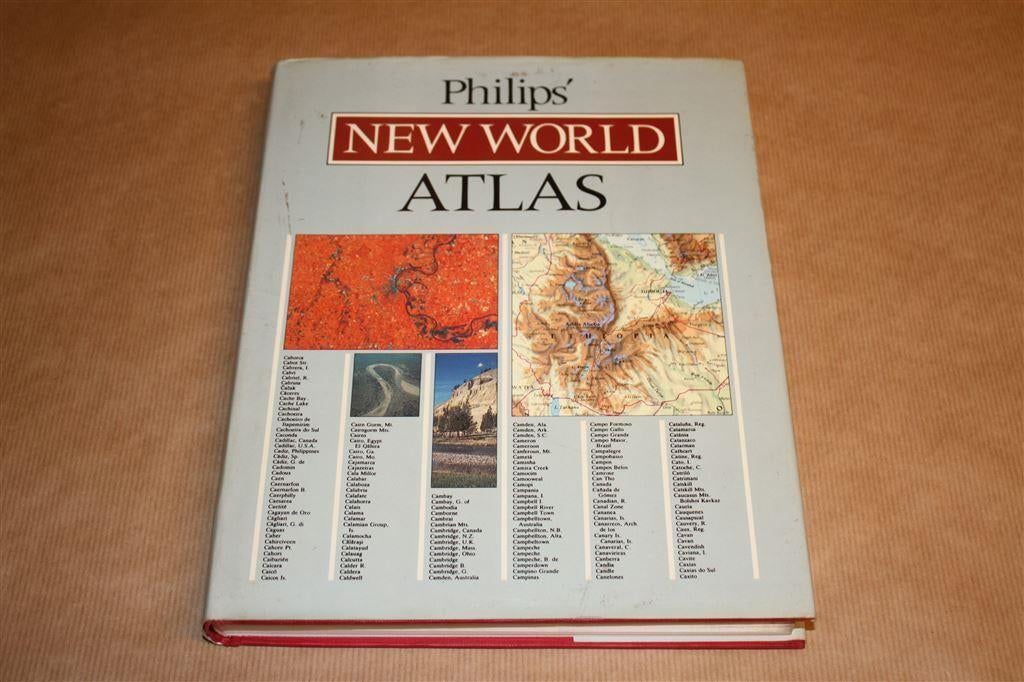 Philips' new world atlas., Gelezen, Ophalen of Verzenden, Landkaart, 1800 tot 2000