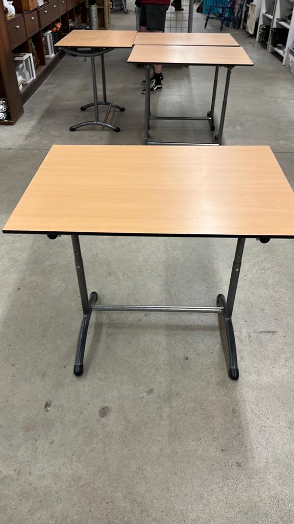 Klaptafel schooltafeltje verstelbaar, Metaal, Schoolbureau, In hoogte verstelbaar, Z