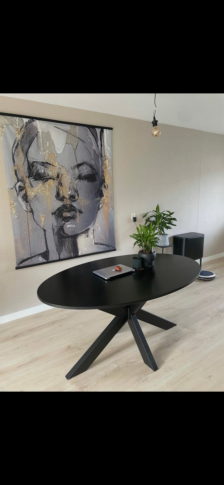 Kas20 massief eiken design eettafel 160x100. Blad 22 mm., Ophalen, Zo goed als nieuw