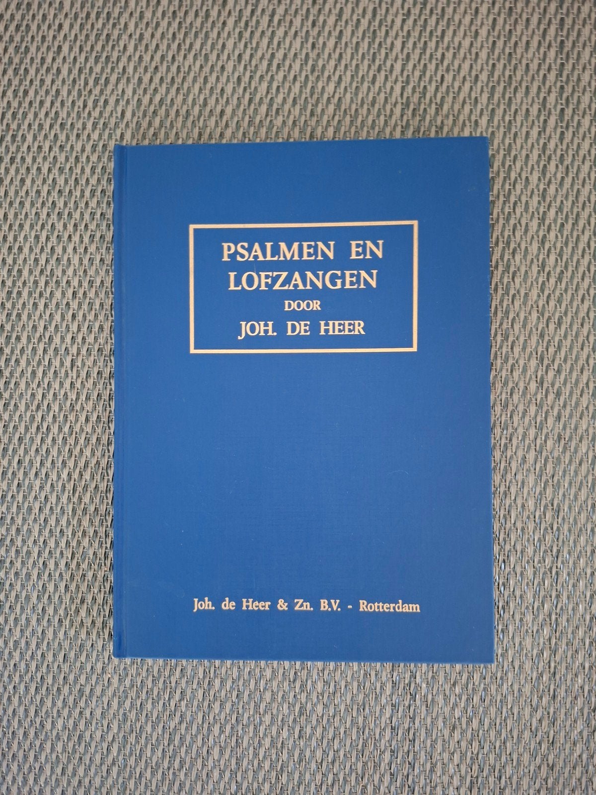 psalmen en lofgezangen joh. de Heer. Notenschrift, Ophalen of Verzenden, Gelezen