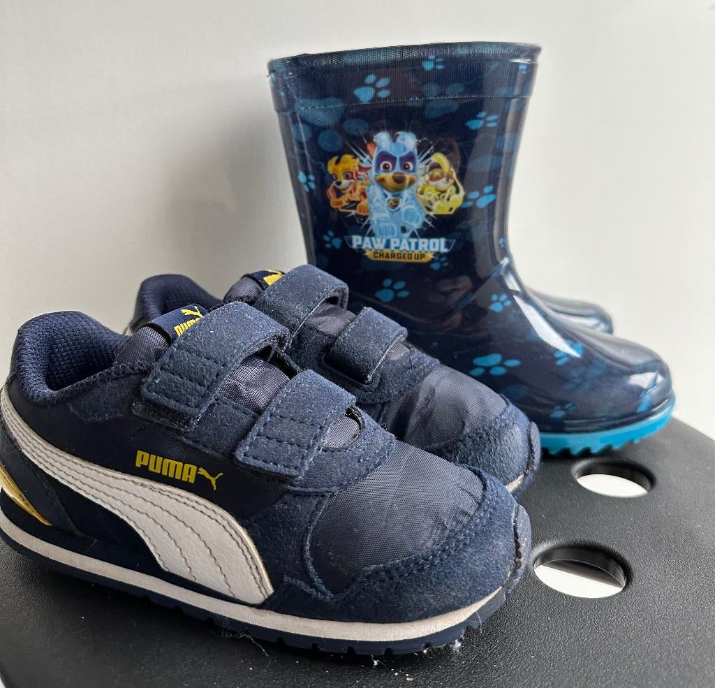 Stoere PUMA Sneakers met Paw Patrol laarzen!, Verzenden, Schoenen, Zo goed als nieuw, Jongen