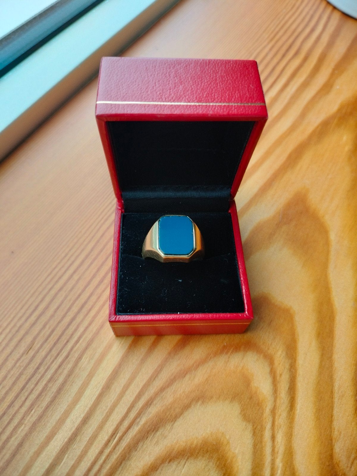 Massief gouden zegelring., Ophalen, Goud