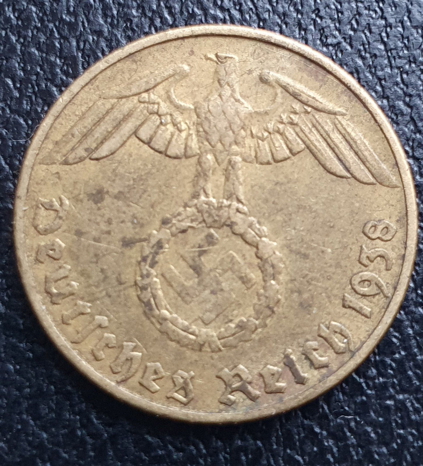 Nazi Duitsland 5 pfennig 1938 E Derde Rijk Duitsland., Ophalen of Verzenden, Duitsland, Losse munt