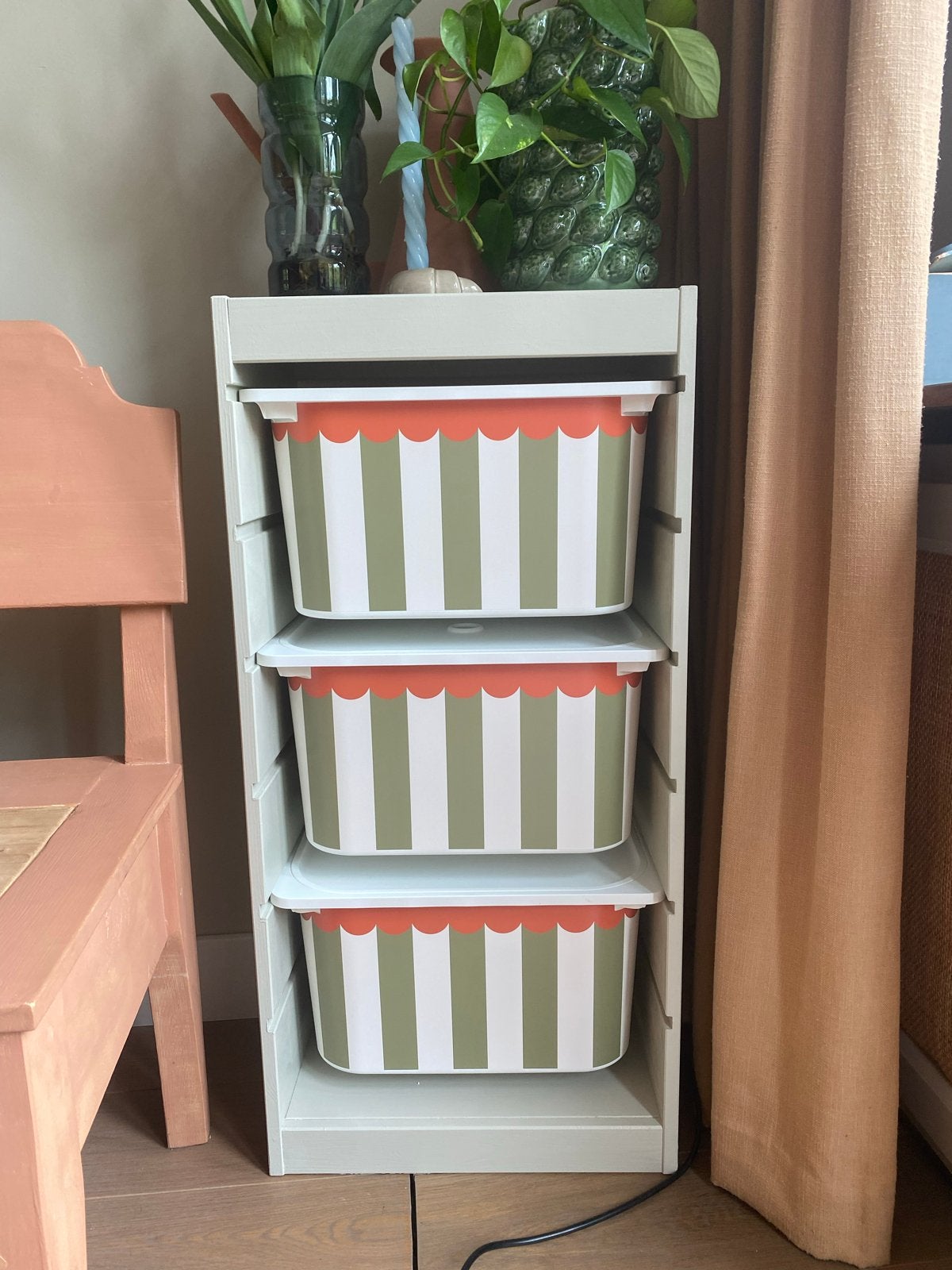 3x Sticker voor IKEA Trofast medium bakken - Nieuwstaat, Huis en Inrichting, Woonaccessoires | Overige, Ophalen of Verzenden, Nieuw