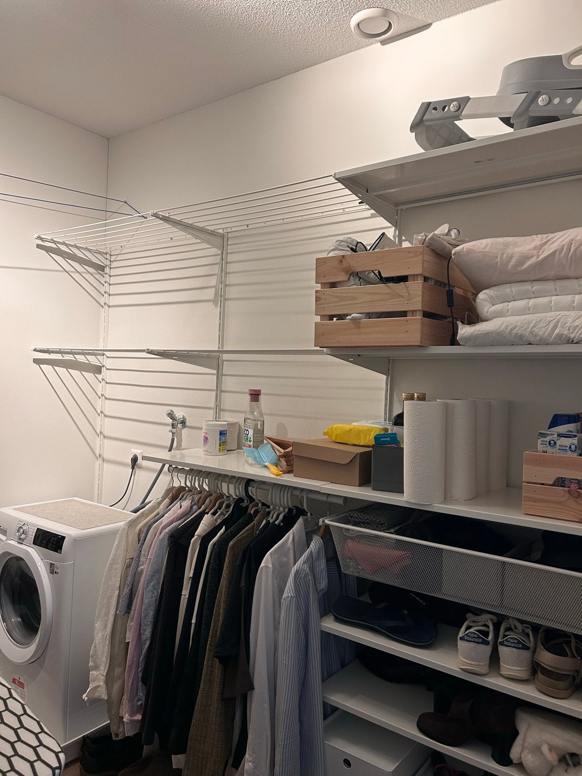 IKEA BOAXEL Opbergsysteem 242x42x201 cm, Ophalen, Zo goed als nieuw