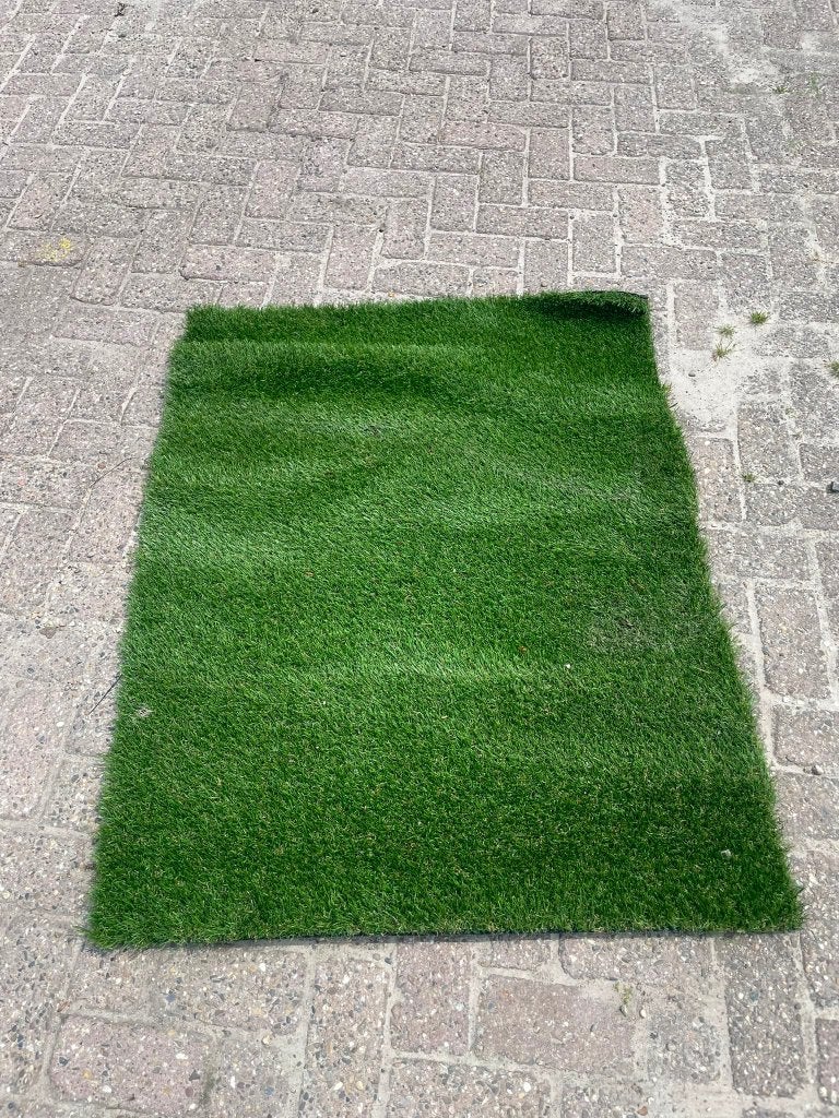 Reststuk kunstgras ca 90 x 110cm, Tuin en Terras, Gras en Kunstgras, Ophalen, Nieuw, Minder dan 10 m², Kunstgras