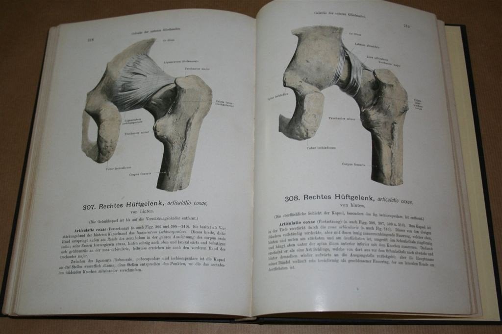 Handatlas Anatomie 1 — Oude uitg.1921 — Rijk geïllustreerd, Ophalen of Verzenden, Gelezen, Natuurwetenschap