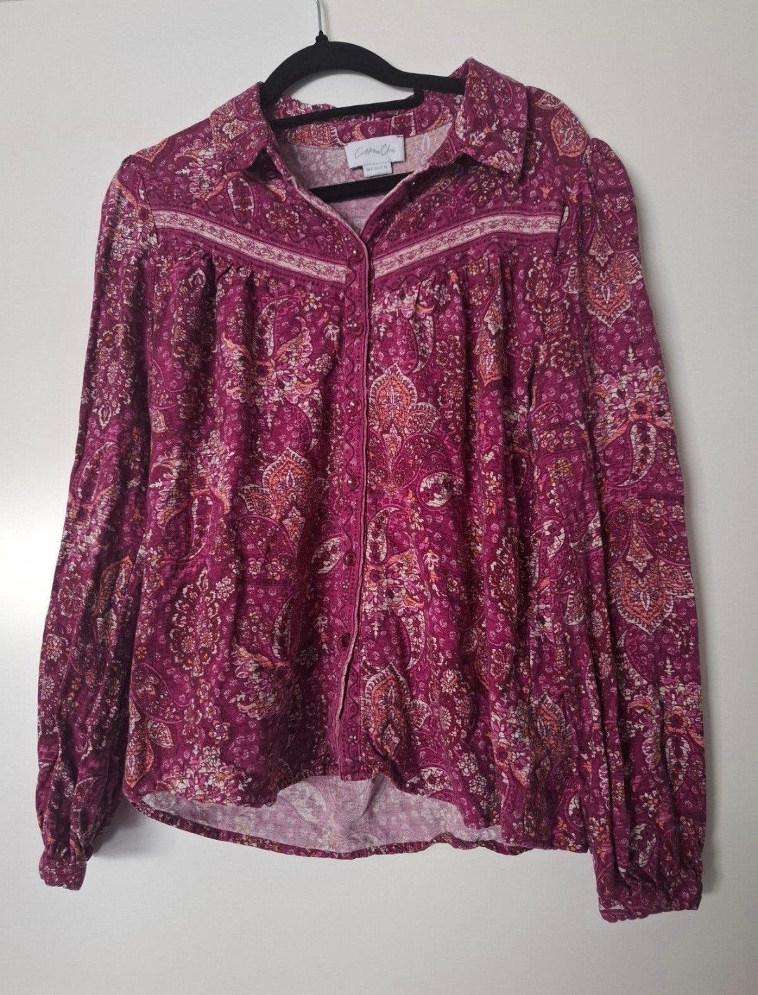 Cotton Club blouse met paisley print - Maat M, Cotton Club, Ophalen of Verzenden