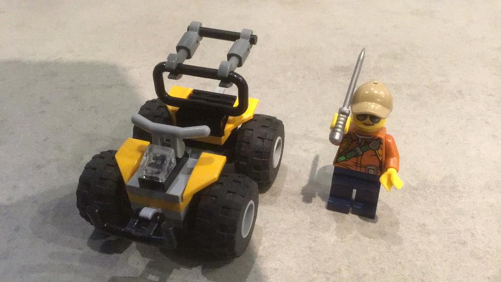 Lego City Quad met minifiguur 30355, Gebruikt, Lego, Ophalen of Verzenden, Compleet