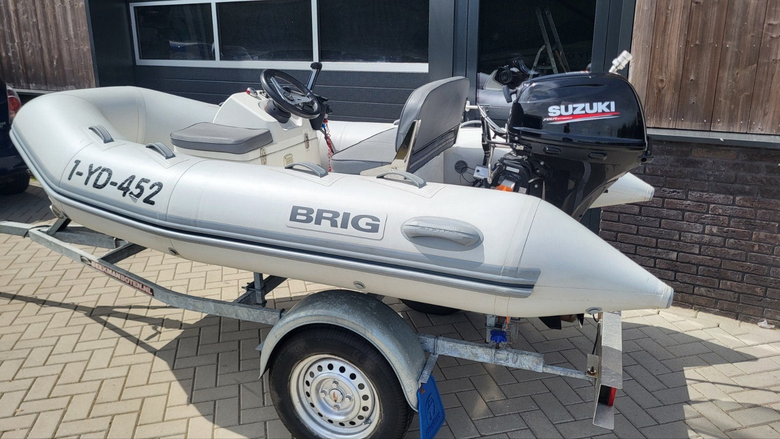 BRIG rubberboot RIB. Incl 15pk Suzuki compleet. Console, Polyester/glasvezel, Stuurconsole, Brig, Ophalen of Verzenden