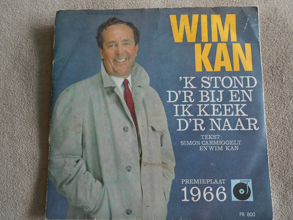 vinyl single Wim Kan premieplaat 1966, Ophalen, Gebruikt, 7 inch, Nederlandstalig