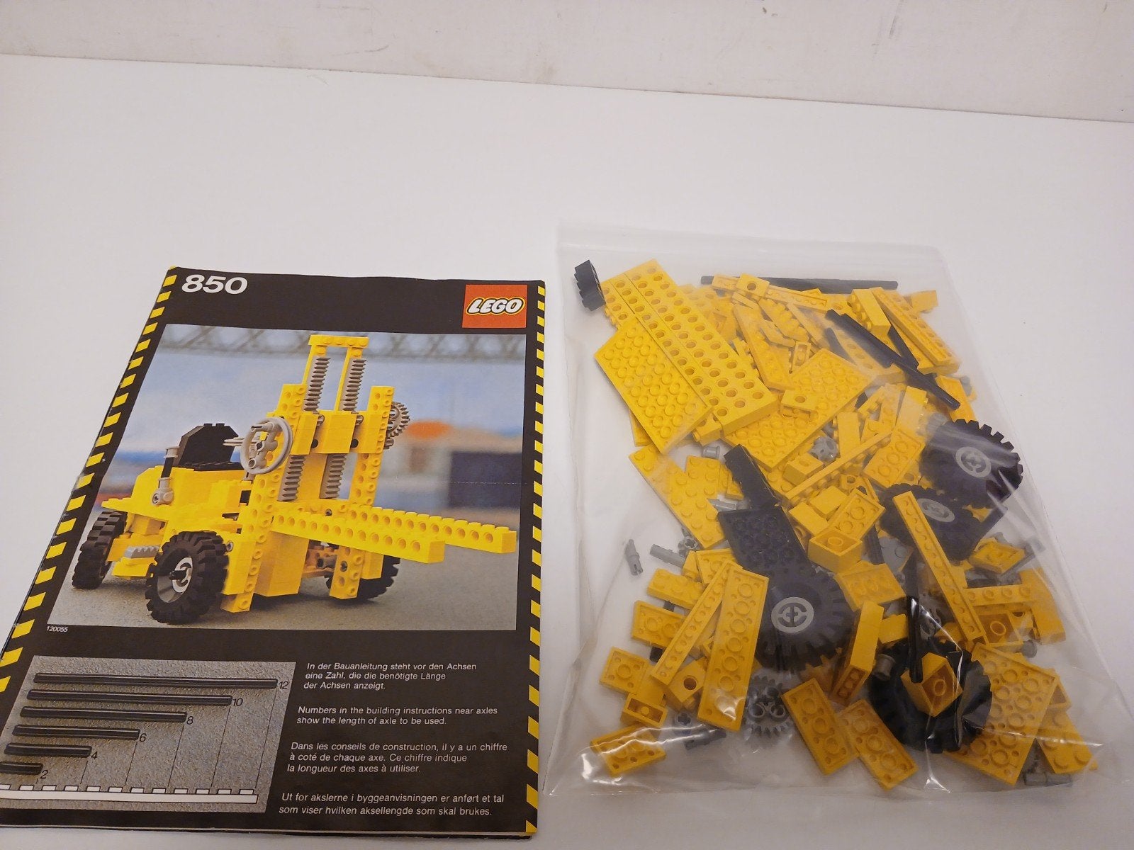 Vintage lego technic 850 heftruck, Ophalen of Verzenden