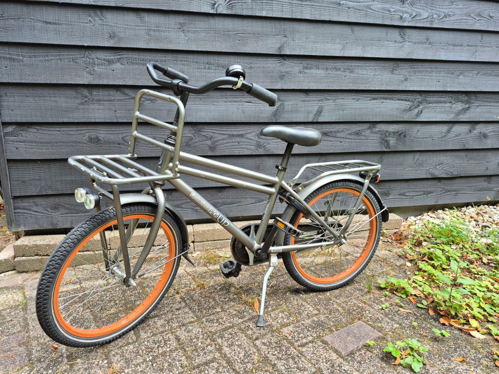 Stoere Loekie kinderfiets (20 inch) met voordrager, Ophalen, Gebruikt, Terugtraprem, Overige merken