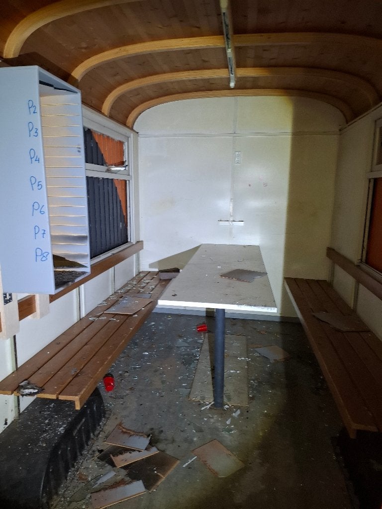 Bouwkeet opknapper, Doe-het-zelf en Verbouw, Bouwketen en Schaftketen, Ophalen, Gebruikt
