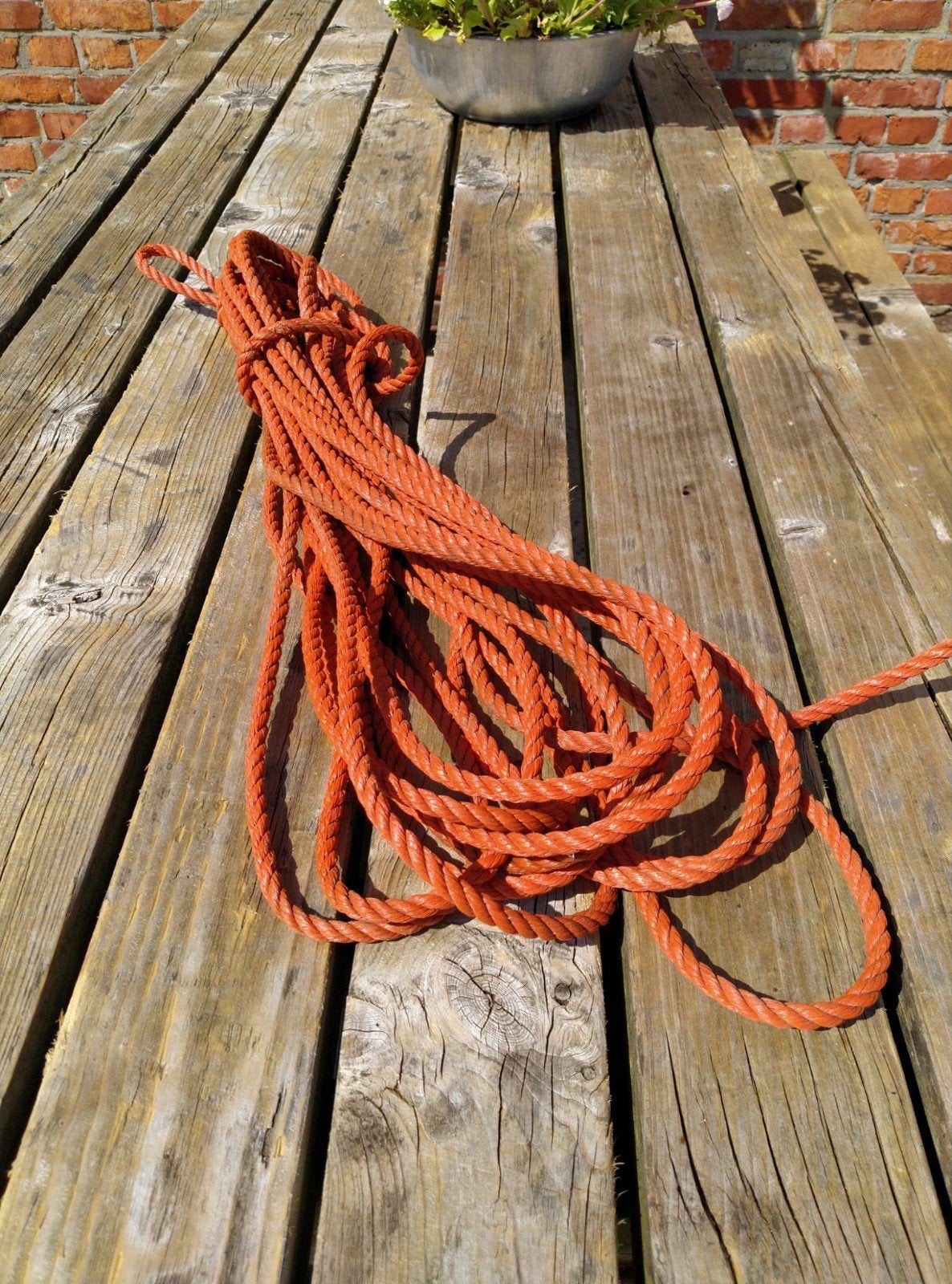 Oranje nylon touw - Sterk en veelzijdig, Ophalen of Verzenden, Gebruikt, Overige typen, Minder dan 15 m²