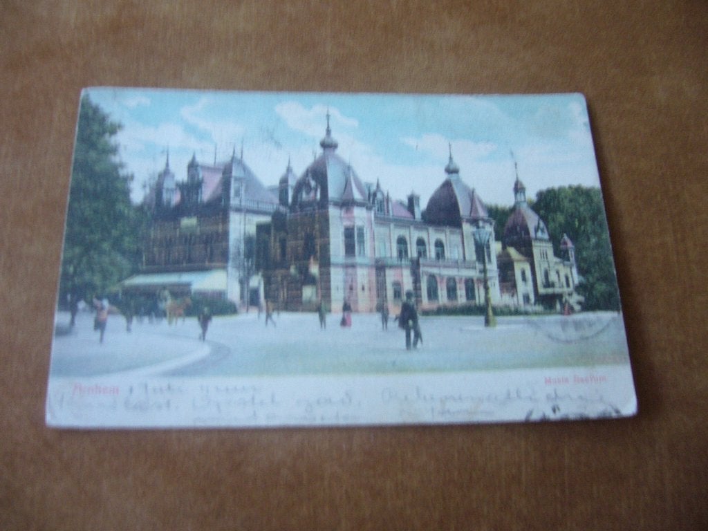 ARNHEM  =  MUSIS SACRUM  BRIEFKAART  1904, Ophalen of Verzenden, Voor 1920, Gelopen, Gelderland