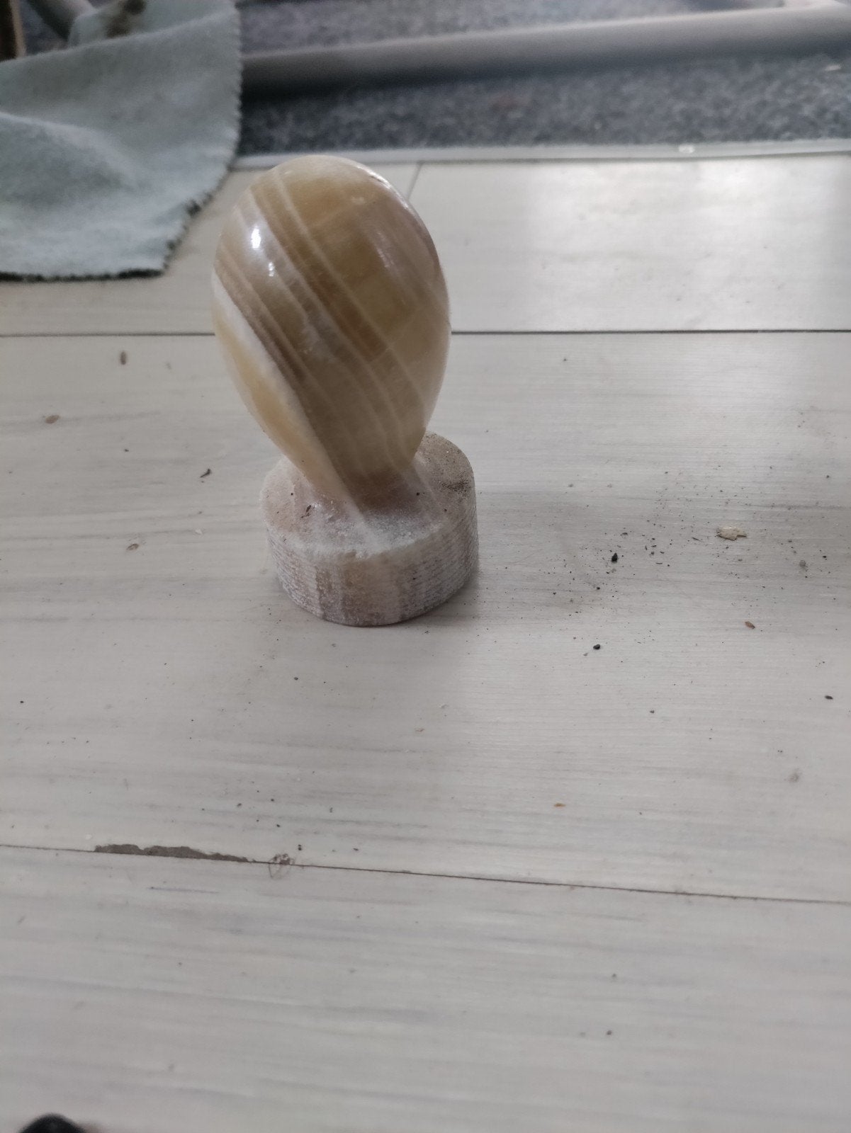 Decoratieve Onyx Steen Sculptuur/paper press, Ophalen of Verzenden