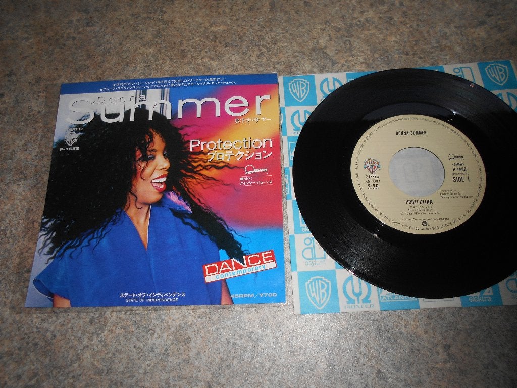 Donna Summer Single - Protection - Japan - 1982, 7 inch, Zo goed als nieuw, Beschermende buitenhoes, Overige typen