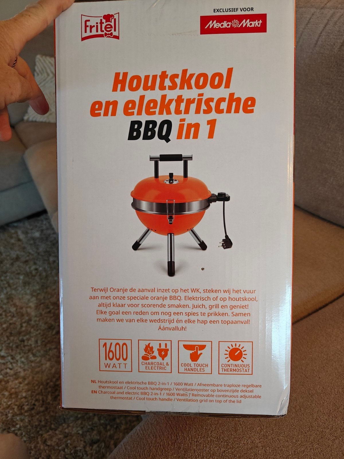 Toffe nieuwe BBQ kolen of electrisch te gebruiken., Tuin en Terras, Ophalen of Verzenden, Nieuw