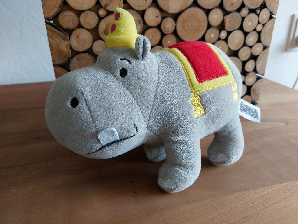 Pantoef het nijlpaard vriendje van Bumba, 22 cm zgan, Ophalen of Verzenden, Zo goed als nieuw, Overige typen