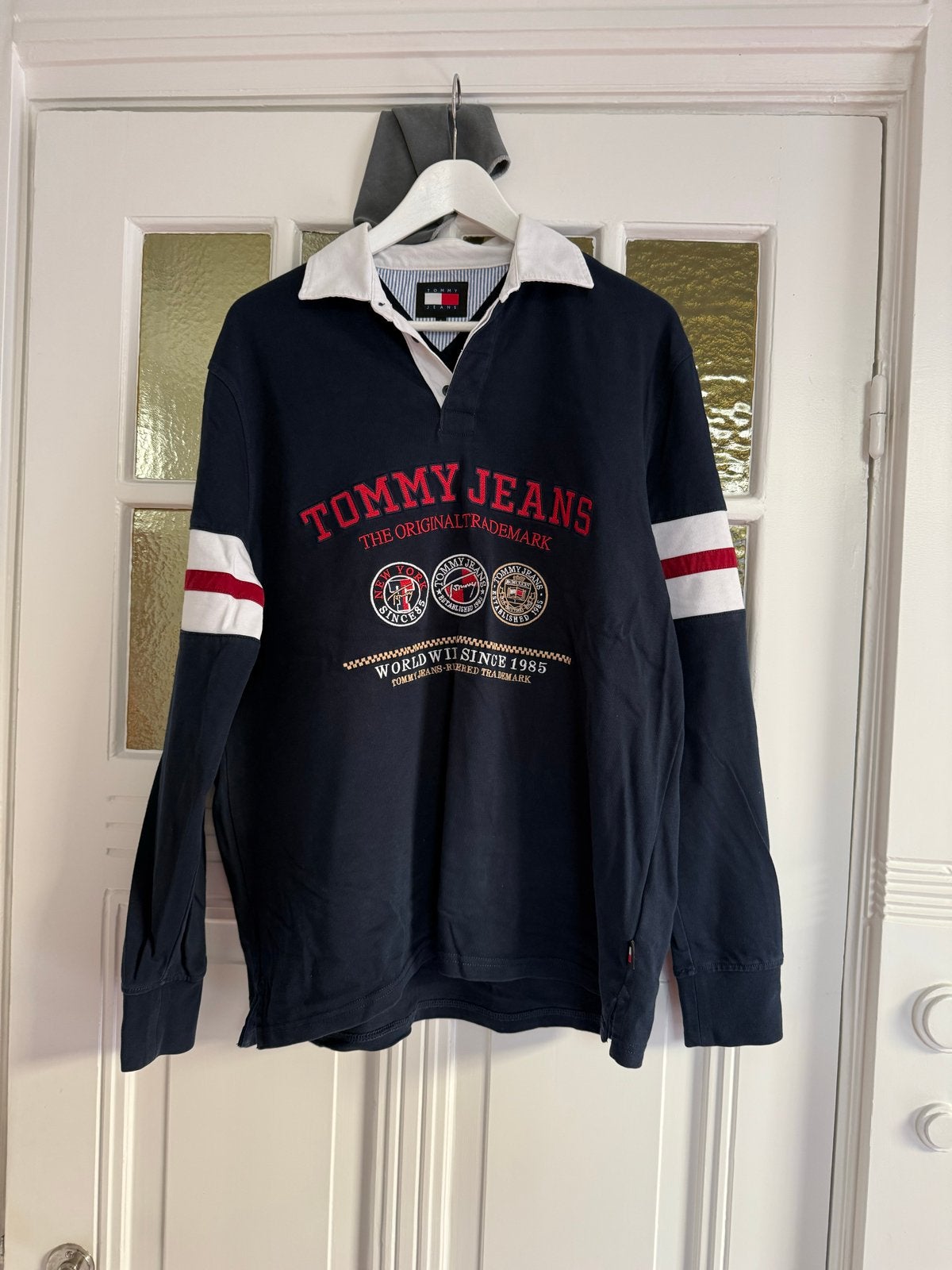 Tommy Jeans Rugby Shirt - Maat S, Ophalen of Verzenden, Zo goed als nieuw, Maat 46 (S) of kleiner, Blauw
