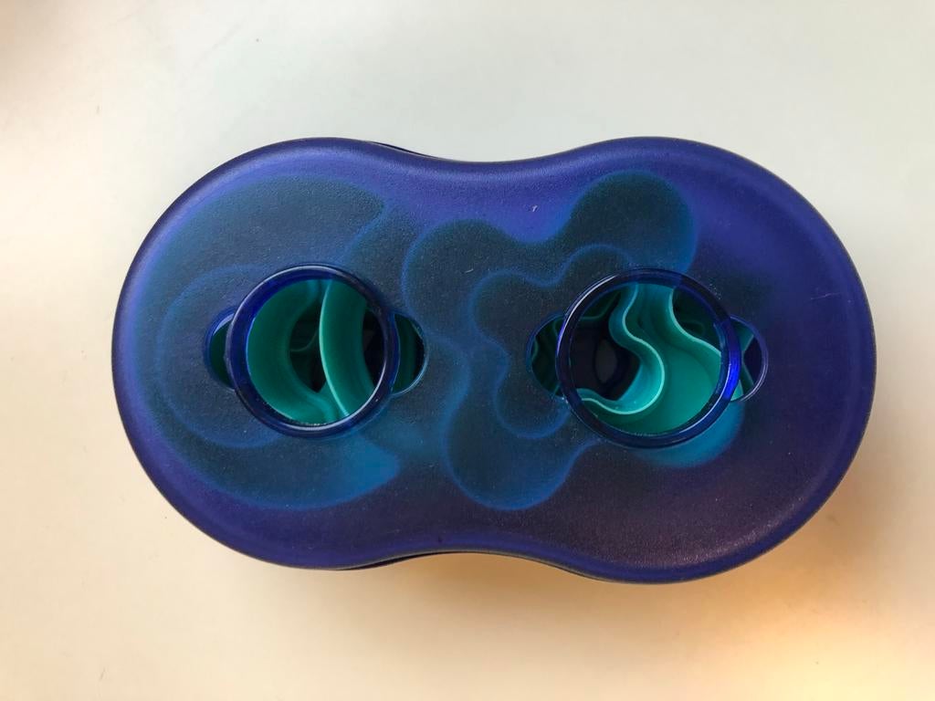 Tupperware koekjesvormpjes set met bewaardoos, Ophalen of Verzenden, Gebruikt, Blauw, Overige typen