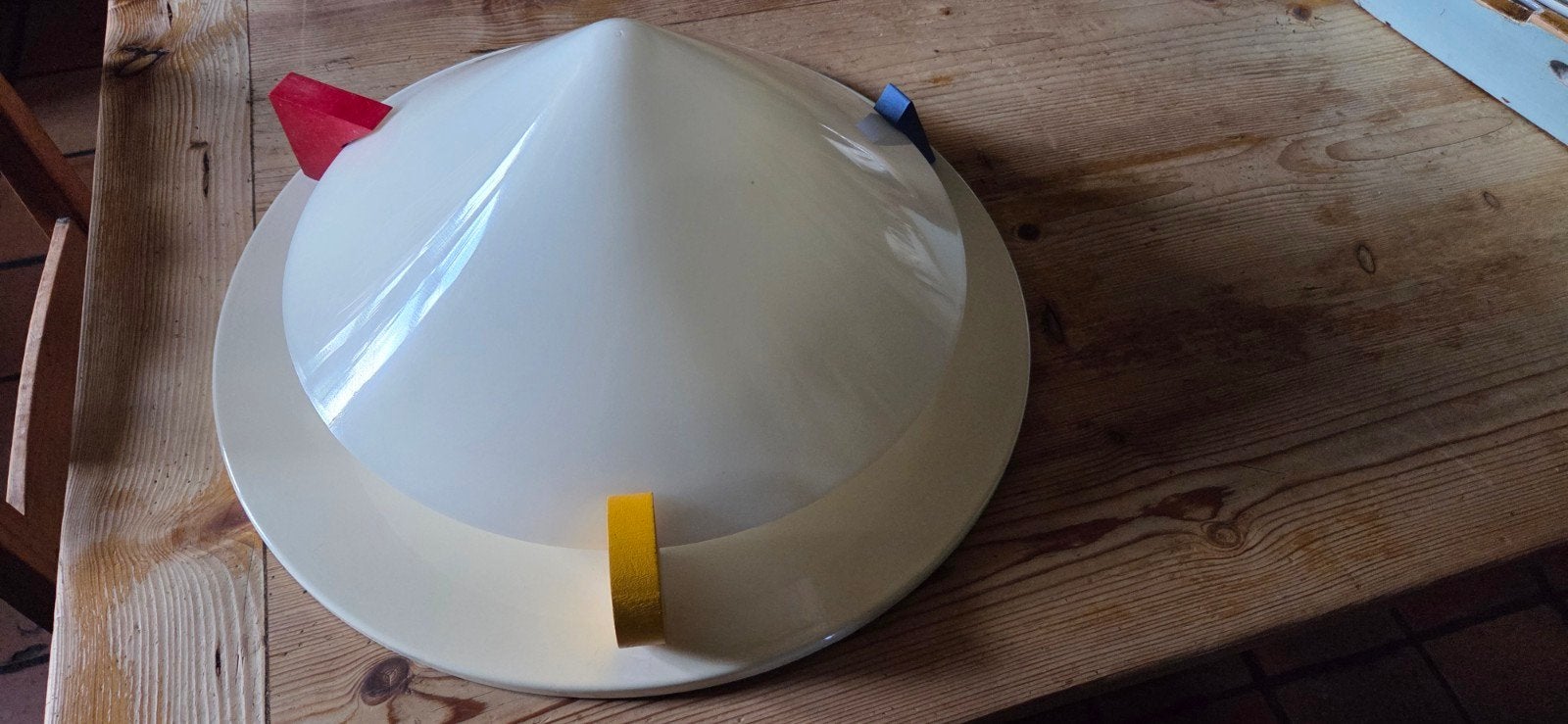 Vintage Ikea plafondlamp Memphis Milano stijl, Kunststof, Vintage, Meerkleurig, Ophalen of Verzenden
