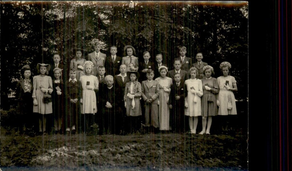 Communicantengroep - Eerste communie, Ophalen of Verzenden, 1920 tot 1940, Ongelopen, Noord-Brabant