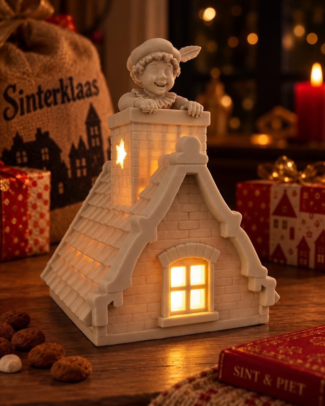 Sinterklaas huisje met licht, Ophalen, Nieuw