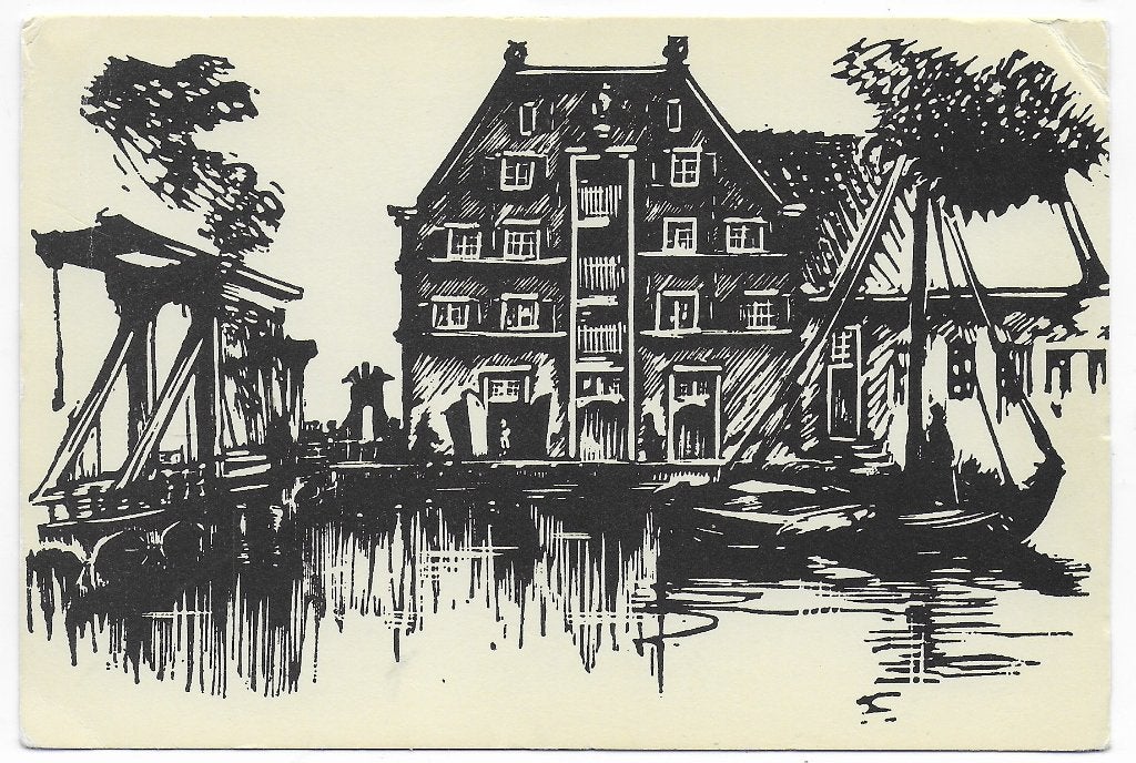 Perperhuis Enkhuizen gelopen ansichtkaart (B7870), Verzamelen, Ophalen of Verzenden, 1980 tot heden, Gelopen, Noord-Holland
