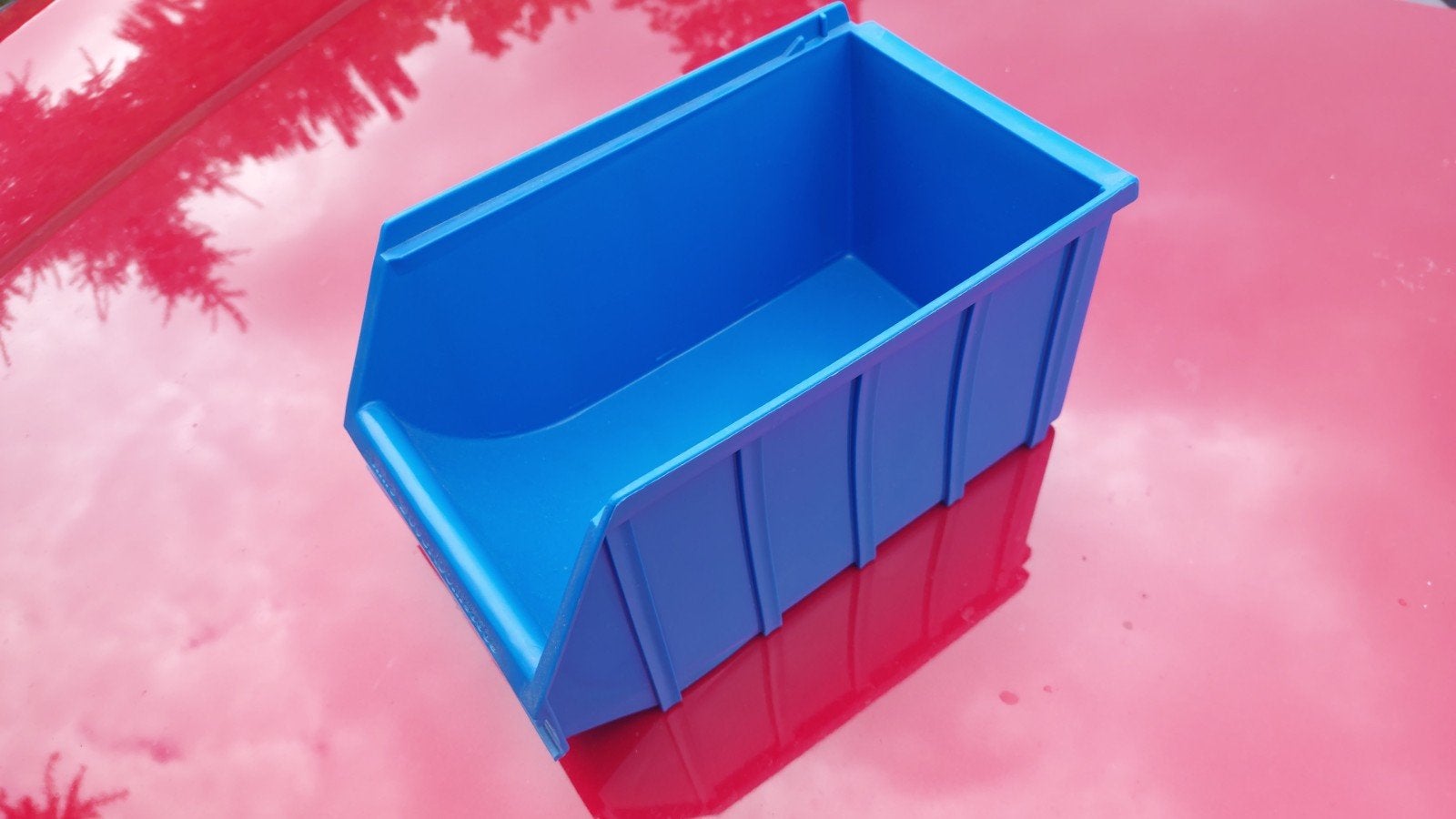 150 st Overtoom (Manutan) magazijnbak 25x15x13 cm - Blauw, Ophalen, Minder dan 50 cm, Zo goed als nieuw, Minder dan 40 cm