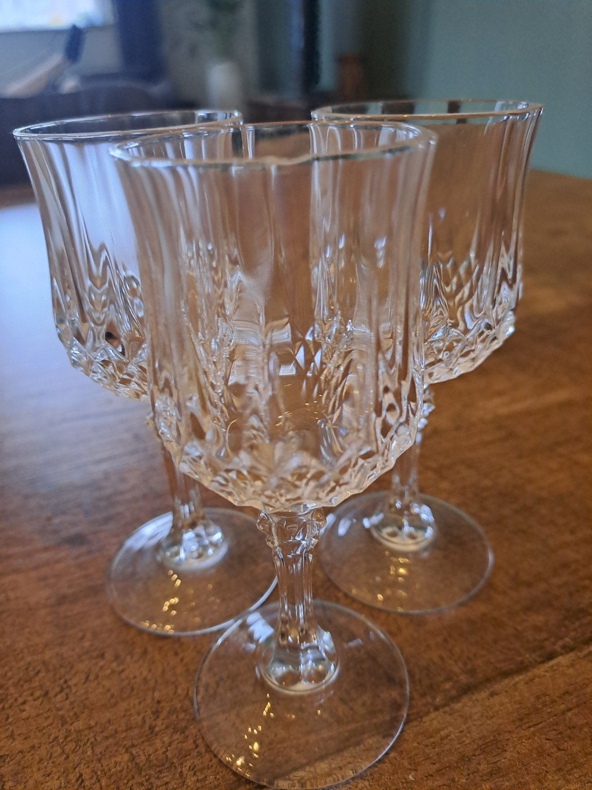 Set van 3 kristallen borrelglaasjes, Ophalen, Glas, Overige stijlen, Glas of Glazen