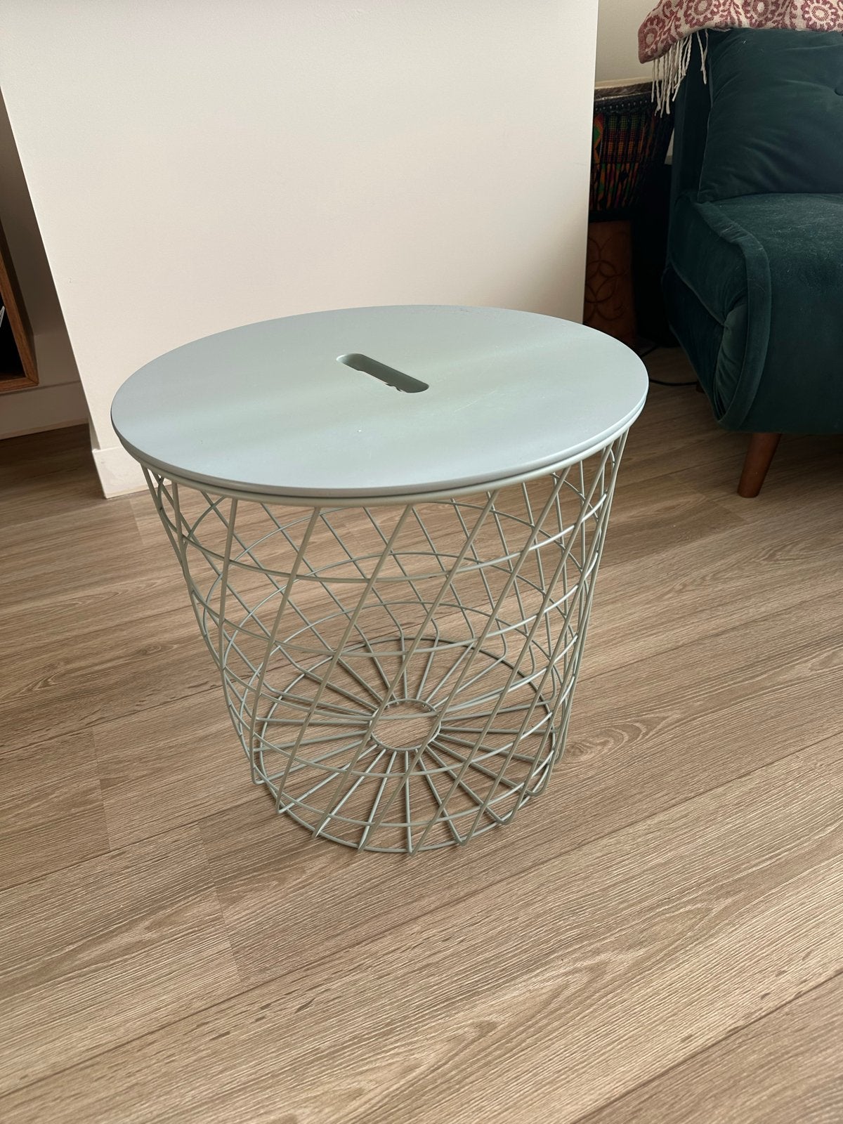 Ikea KVISTBRO draadmand bijzettafel met opbergruimte, Ophalen, Minder dan 45 cm, Minder dan 55 cm, Metaal of Aluminium