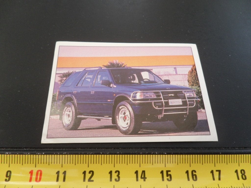 sticker panini super auto #177 opel frontera, Ophalen of Verzenden, Zo goed als nieuw