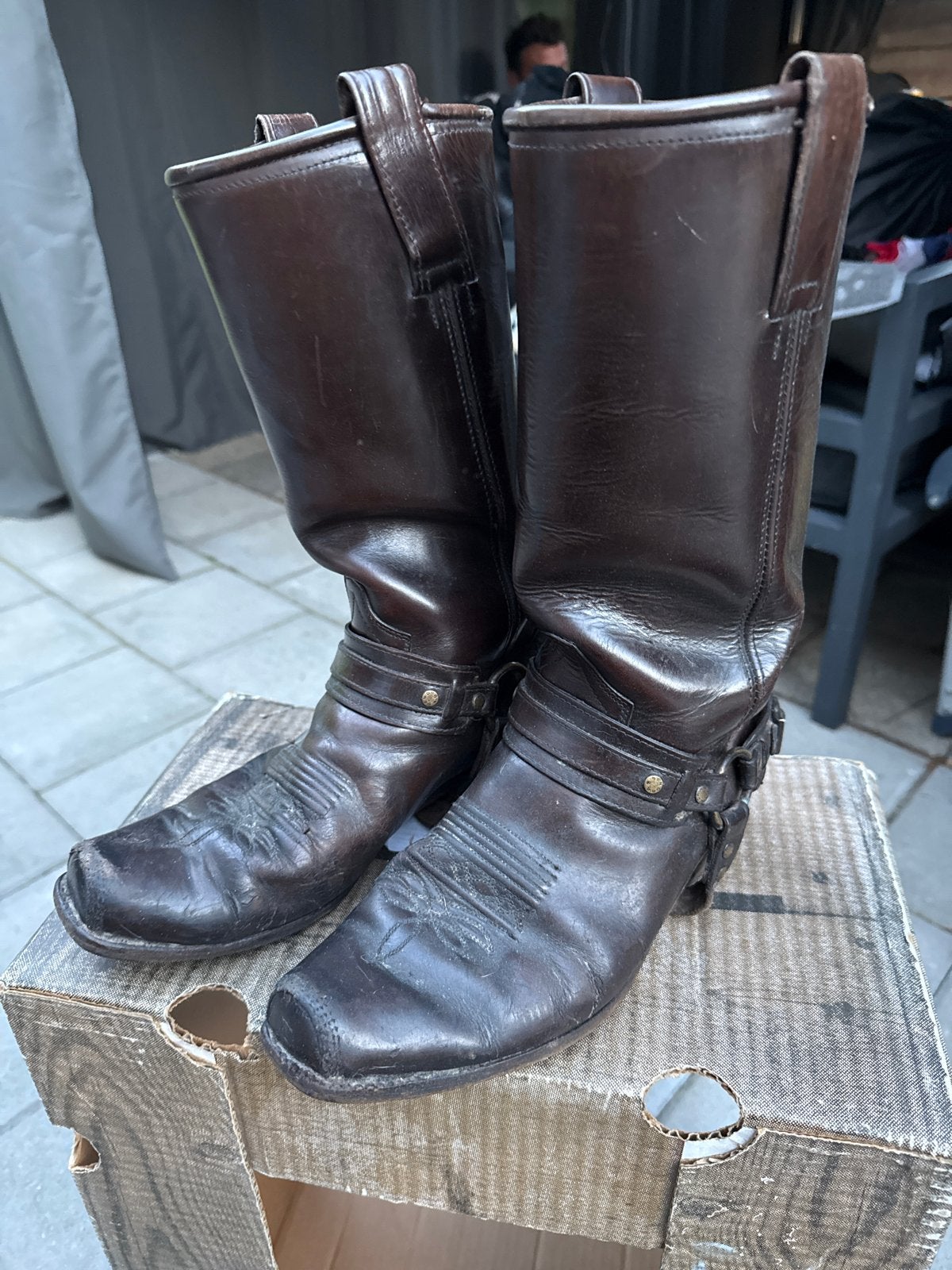 Sendra bruine leren cowboylaarzen - Maat 42, Ophalen, Gedragen, Bruin, Hoge laarzen