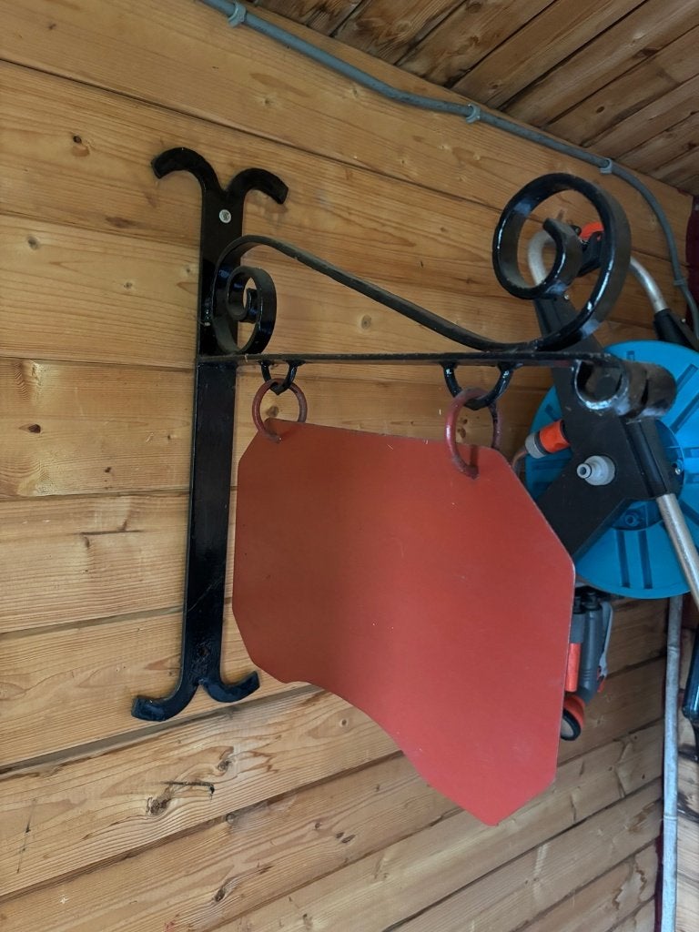 Uithangbord / naambord, Ophalen, 22 cm, Handgemaakt, Nieuw